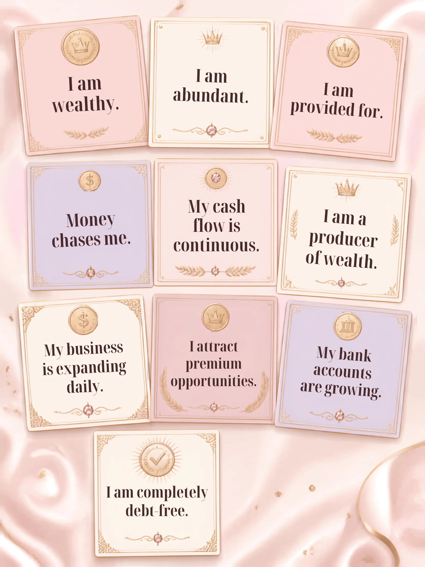 Mirror manifestation decal page